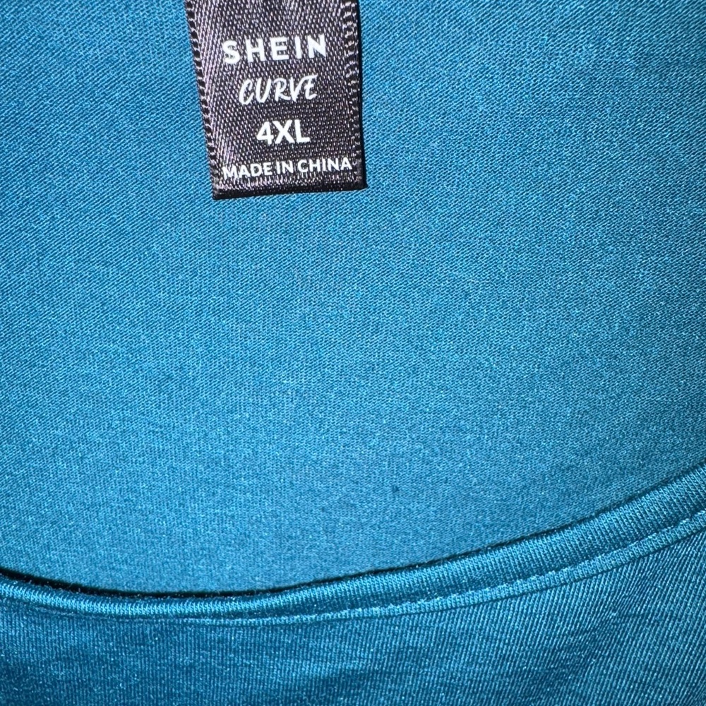 SHEIN Teal Curve Tshirt Dress size 4x - Picture 2 of 2